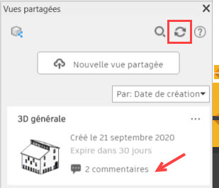 synchronisation synchroniser vues partagées